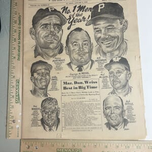 IMG_2214 The Sporting News January 4,1961 No. 1 Men of the Year drawing by DEE