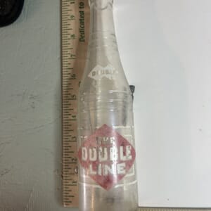 IMG_2267 The Double Line 12oz cola bottle-bottled in Clarksville Tn by the Double Cola Bottling Company A Seminole product faded graphics
