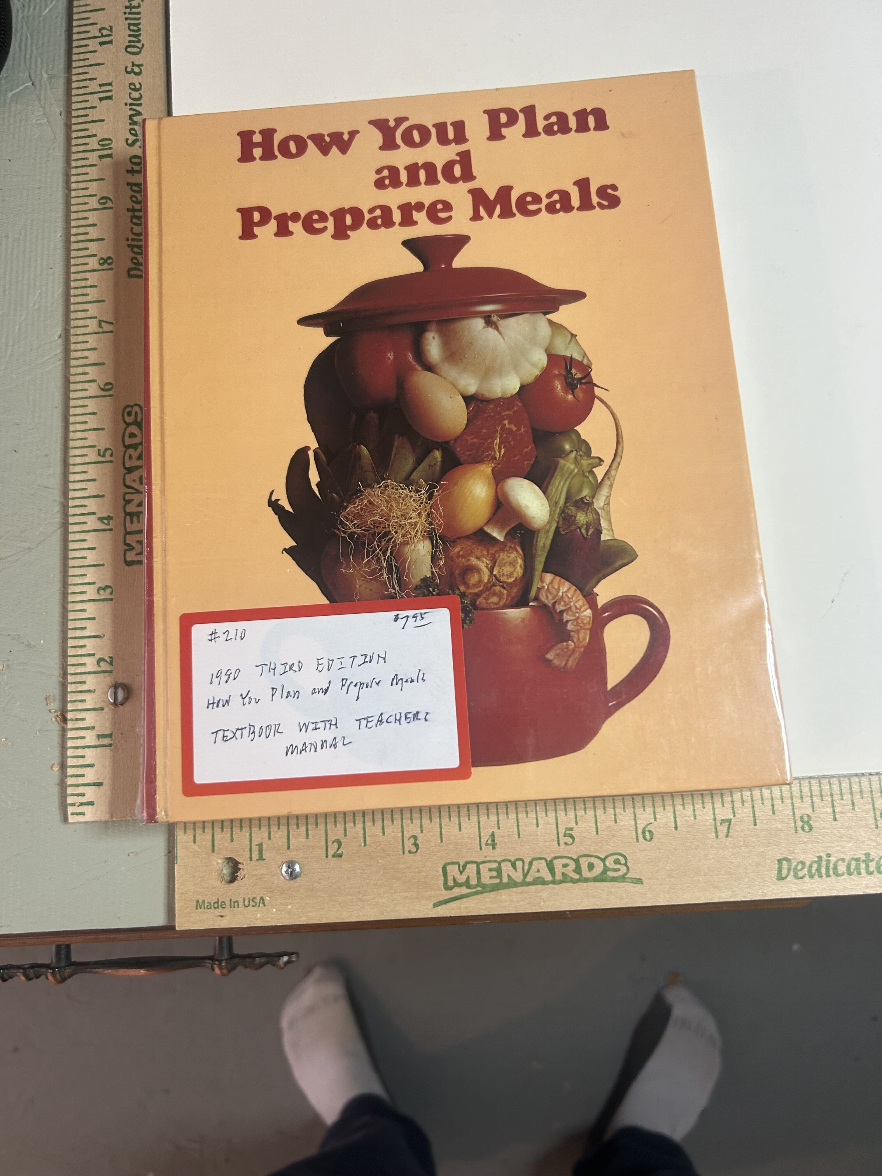 1980 How To Plan And Prepare Meals textbook with teachers manual included published by McGraw Hill third edition